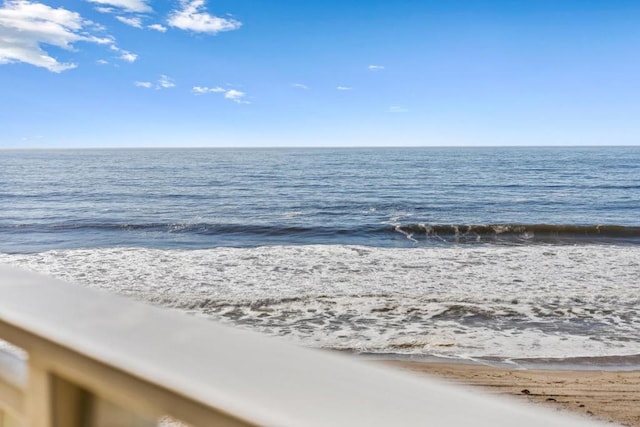 water view with a view of the beach