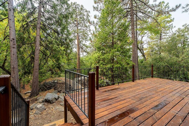 view of wooden terrace