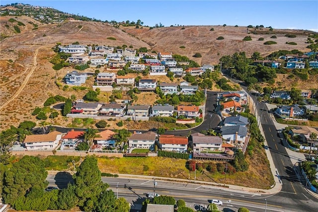 aerial view featuring a mountain view