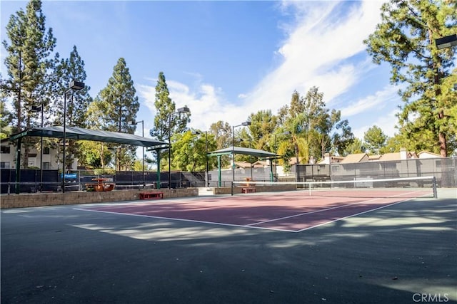 view of sport court