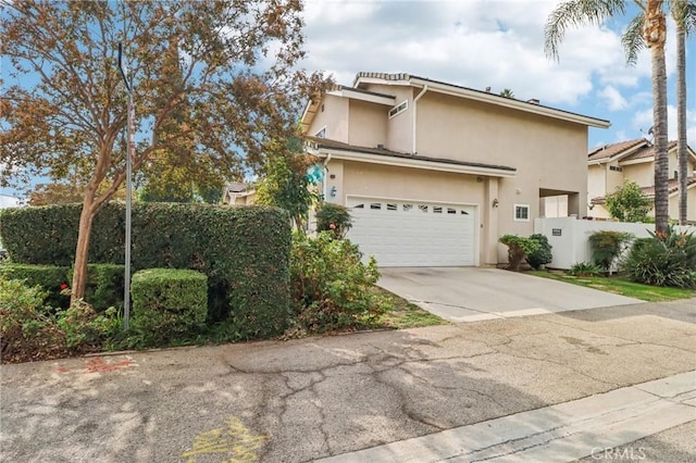 front facade featuring a garage