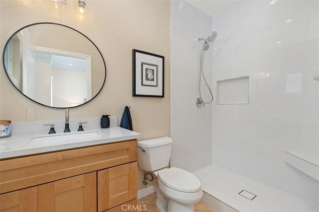 2308 S Ola Vis, San Clemente, CA 92672 - bathroom with vanity, walk in shower, and toilet