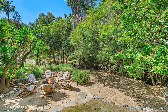 2308 S Ola Vis, San Clemente, CA 92672 - view of patio with a fire pit