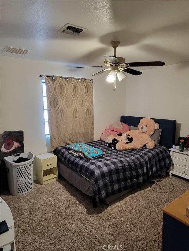 1912 Cortez St, Needles, CA 92363 - carpeted bedroom with ceiling fan