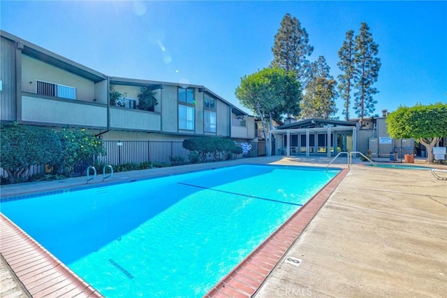 view of pool with a patio area