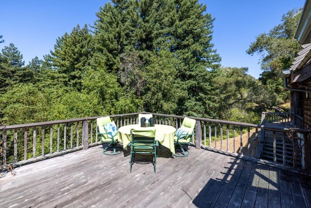 view of wooden terrace