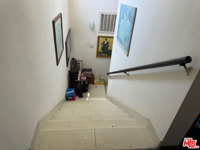 view of stairs