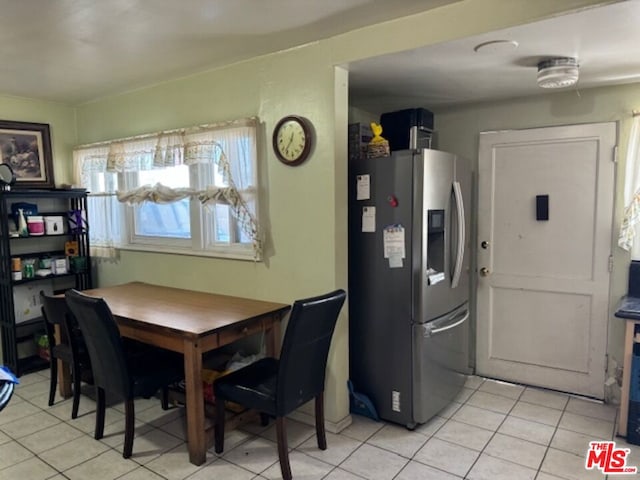 view of tiled dining area