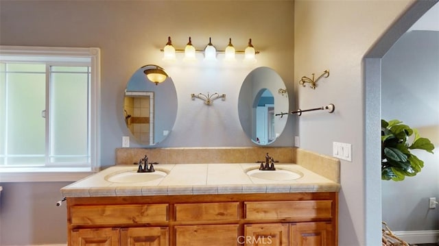 bathroom with vanity