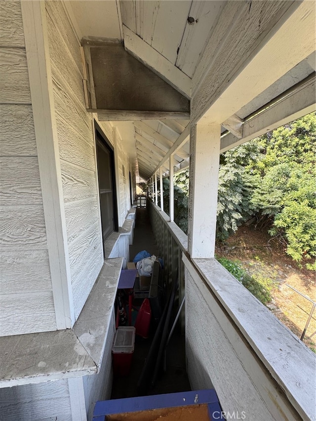 view of patio / terrace with a balcony