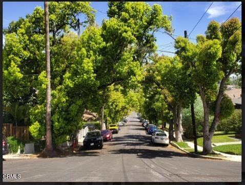 view of road