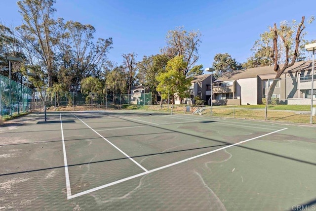 view of tennis court