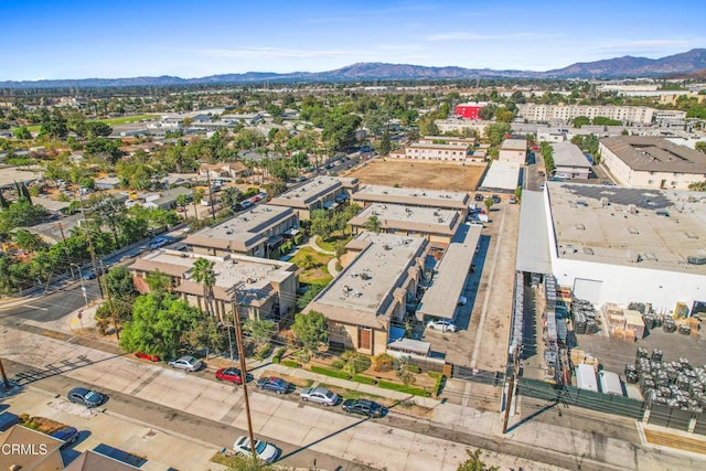 bird's eye view featuring a mountain view