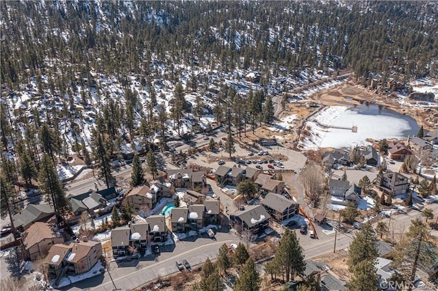 760 Blue Jay Rd Unit 10, Big Bear Lake, CA 92315 - snowy aerial view with a residential view