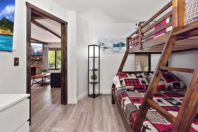760 Blue Jay Rd Unit 10, Big Bear Lake, CA 92315 - bedroom featuring light wood-type flooring and baseboards