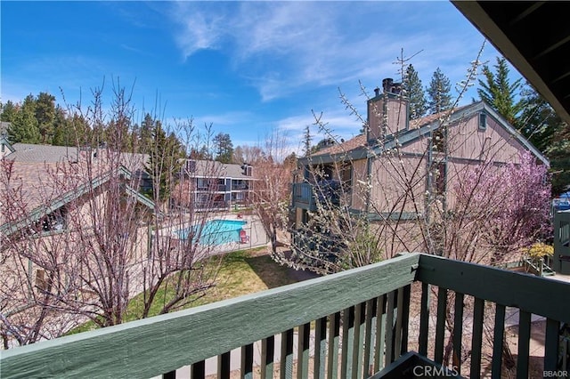 760 Blue Jay Rd Unit 10, Big Bear Lake, CA 92315 - balcony featuring view of pool