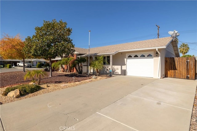 ranch-style house with a garage