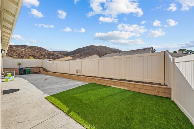 29707 Wolf Glen Ct, Winchester, CA 92596 - view of yard with a mountain view and a patio area