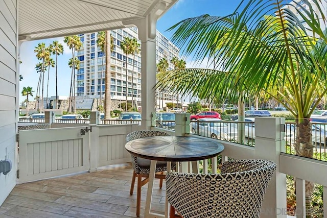 view of balcony