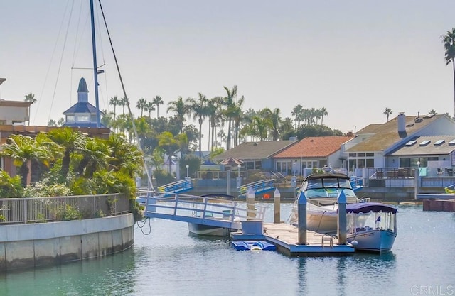 51 Catspaw, Coronado, CA 92118 - dock area with a residential view and a water view