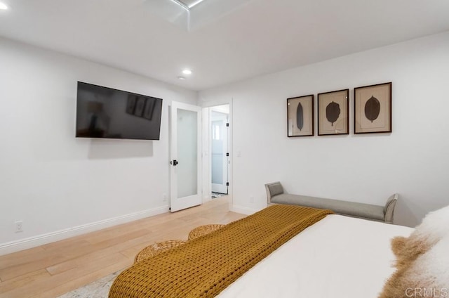 51 Catspaw, Coronado, CA 92118 - bedroom featuring baseboards, wood finished floors, and recessed lighting