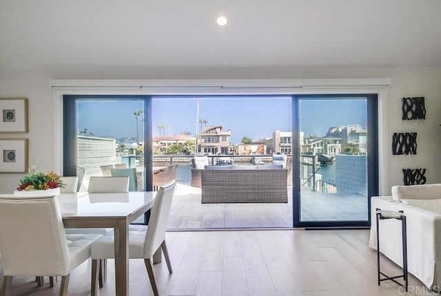 51 Catspaw, Coronado, CA 92118 - dining area with wood finished floors and recessed lighting