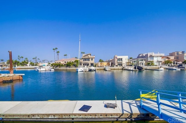 51 Catspaw, Coronado, CA 92118 - view of dock with a residential view and a water view