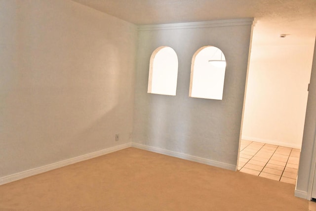 view of carpeted empty room