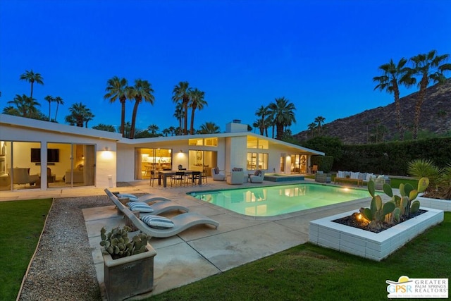 view of pool with a patio area