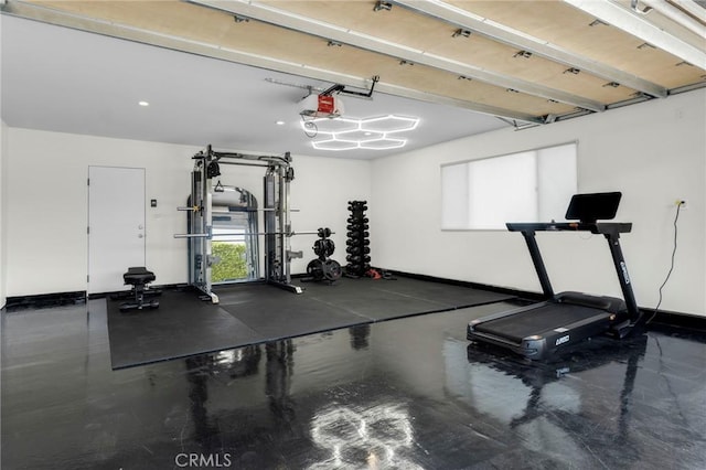 view of workout room