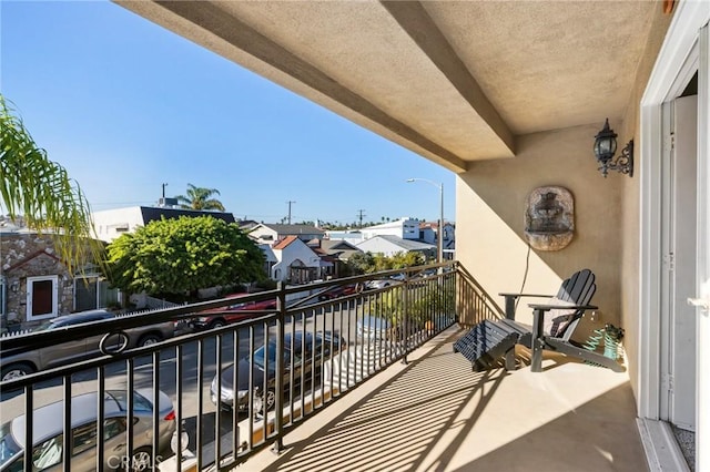 balcony with a residential view