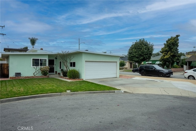 13503 Fidler Ave, Bellflower, CA 90706 - ranch-style home featuring concrete driveway, stucco siding, and an attached garage