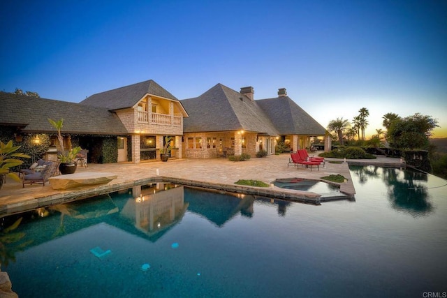 31350 Lake Vista Cir, Bonsall, CA 92003 - view of pool with a patio and a pool with connected hot tub