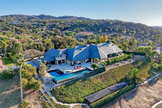 31350 Lake Vista Cir, Bonsall, CA 92003 - view of subject property featuring a pool and a mountainous background
