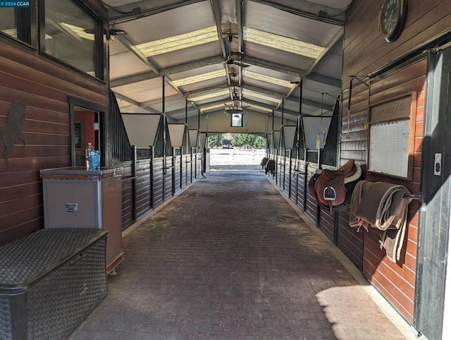 view of horse barn