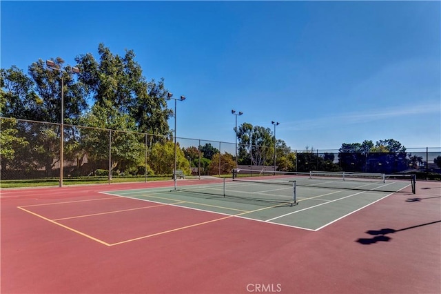 view of sport court featuring basketball court