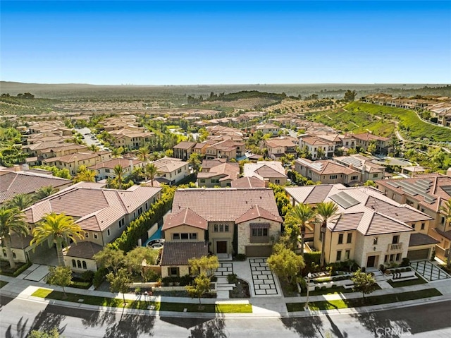 drone / aerial view featuring a residential view