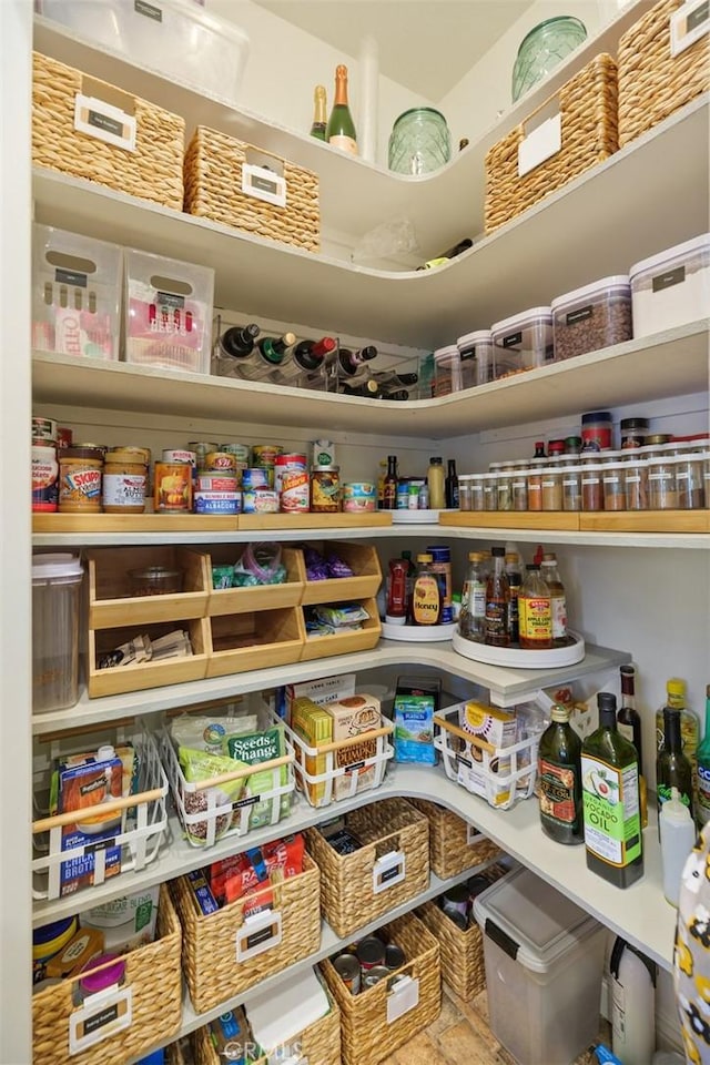 view of pantry