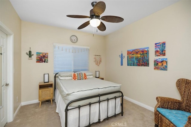 45600 La Cruz Dr, Temecula, CA 92590 - bedroom featuring light carpet and a ceiling fan
