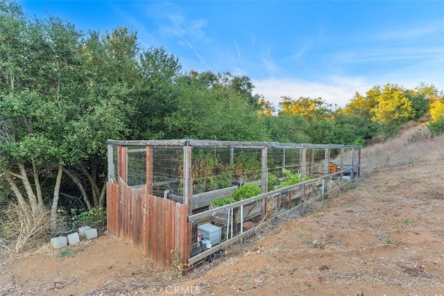 view of horse barn