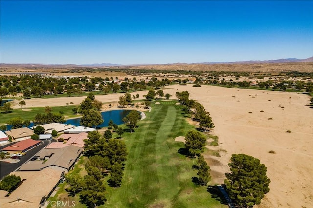 27404 Outrigger Ln, Helendale, CA 92342 - aerial perspective of suburban area featuring a local golf course and a water and mountain view
