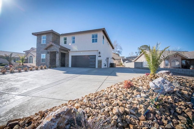 view of front of home featuring a garage