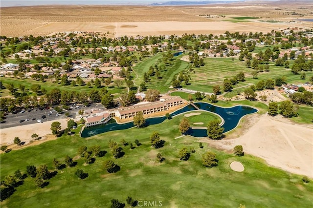 aerial view featuring a water view and a rural view