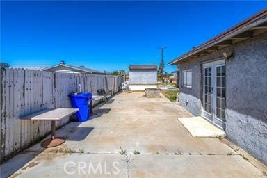 view of patio / terrace featuring french doors