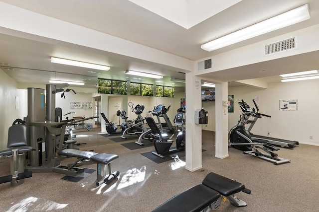 view of exercise room