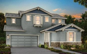 craftsman house with a garage