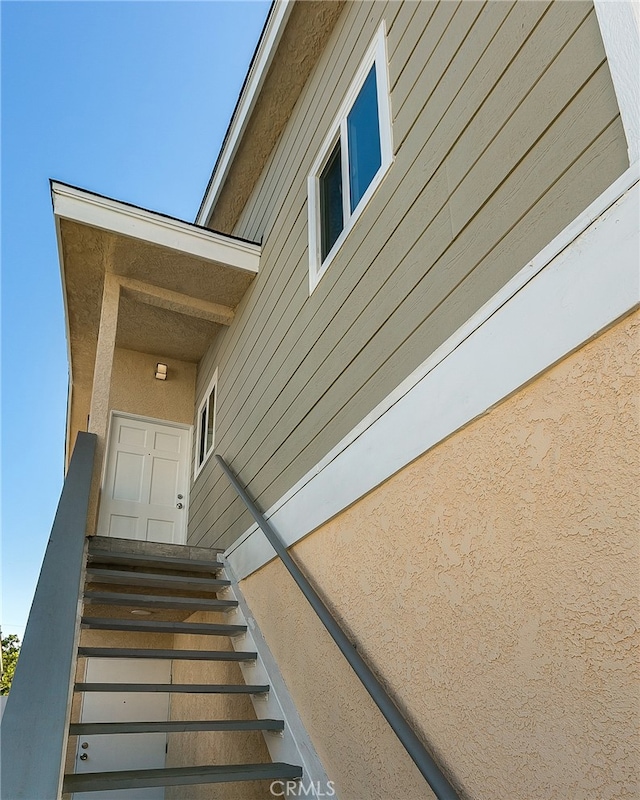 view of stairs