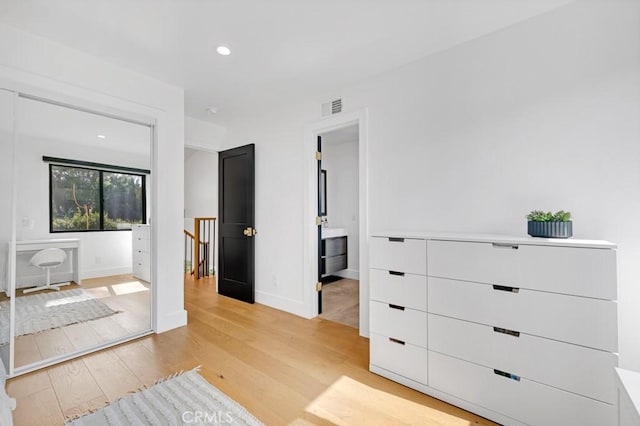 interior space featuring light hardwood / wood-style flooring