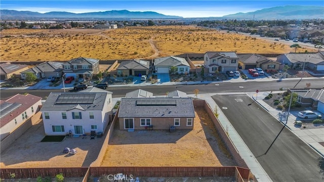 aerial view featuring a mountain view