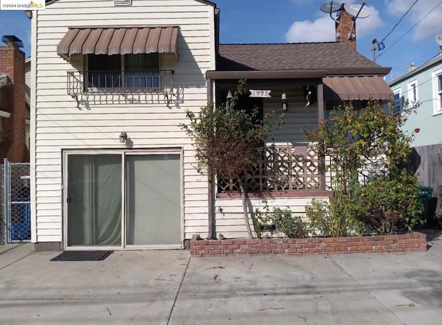 back of house featuring a patio area